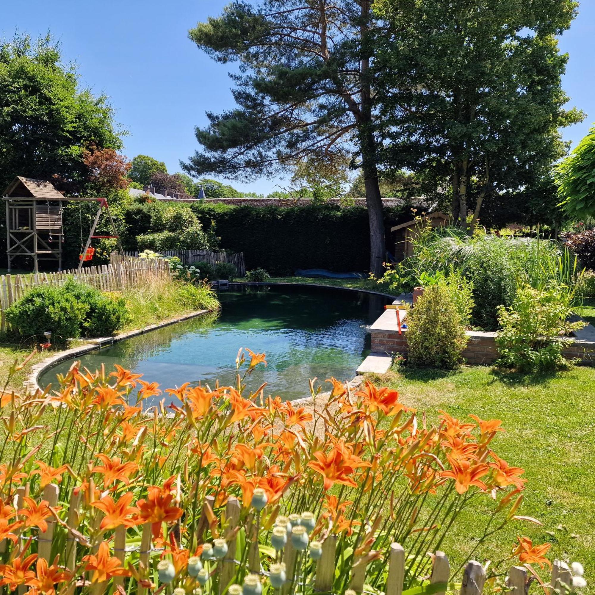 Hotel Gite Avec Piscine La Buissiere - Fernelmont à Pontillas Extérieur photo